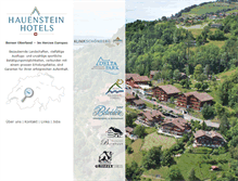 Tablet Screenshot of hauensteinhotels.ch